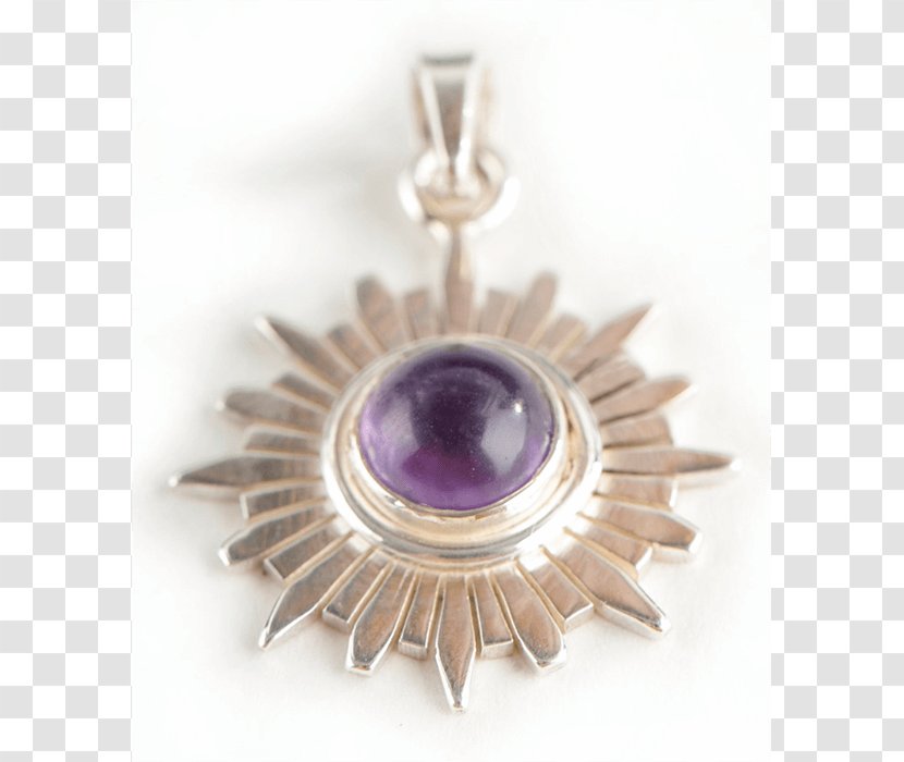 Amethyst Sahasrara Silver Charms & Pendants Jewellery - Necklace Transparent PNG