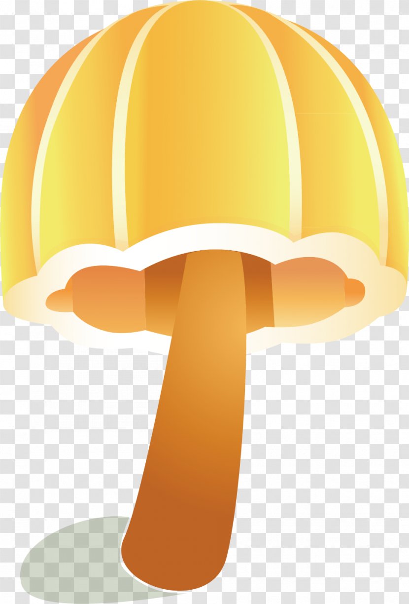 Mushroom Umbrella - Symbol - Painted Yellow Mushrooms Transparent PNG