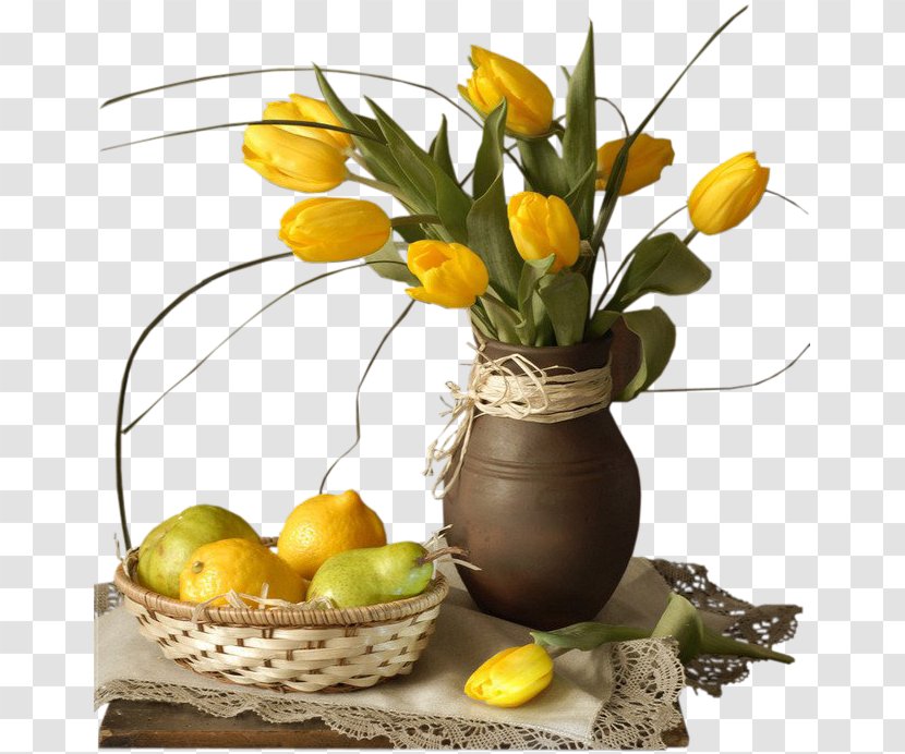 Tulip Flower Bouquet Photography Yellow - Golden Transparent PNG