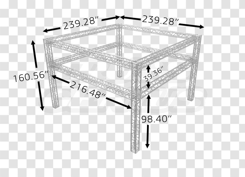 Steel Signage Truss - Exhibition Booth Design Transparent PNG