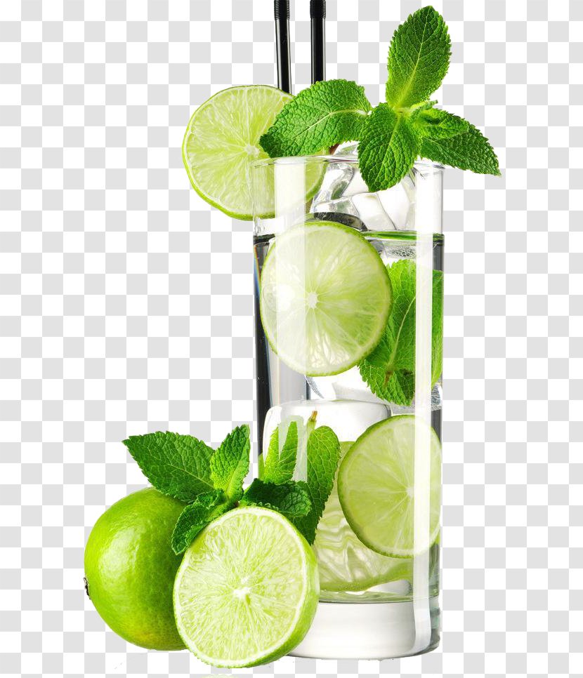 Mojito Cocktail Juice La Croix Sparkling Water Mint - Free Lemonade Deduction Of Material Transparent PNG