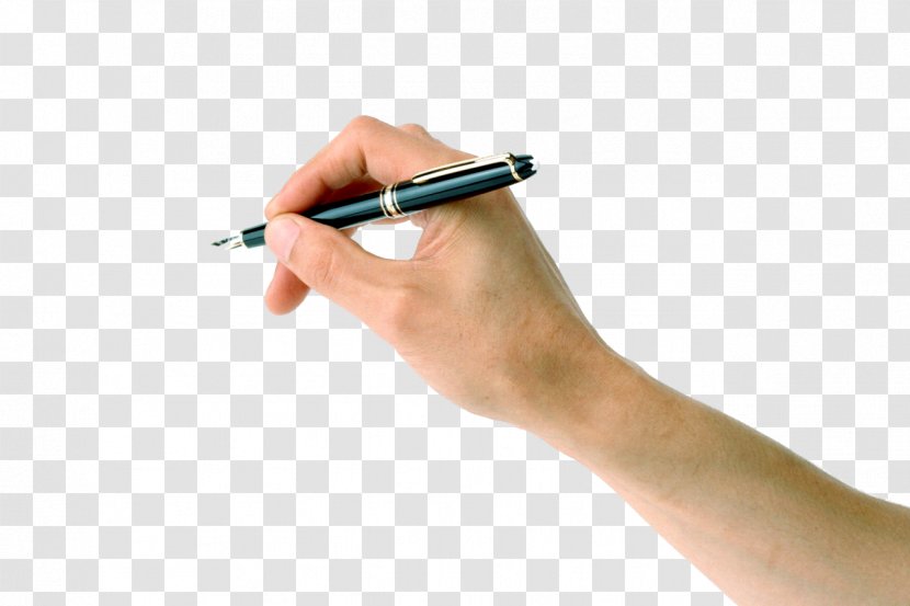 Fountain Pen Paper Drawing Hand - Nail Transparent PNG