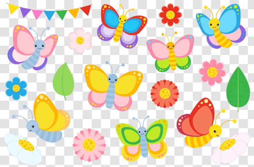 Butterfly Clip Art Illustration Image - Flower Transparent PNG