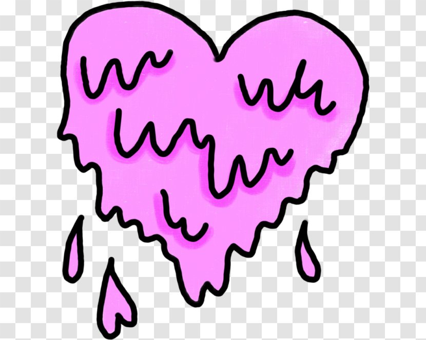 Melting Heart Clip Art - Watercolor Transparent PNG