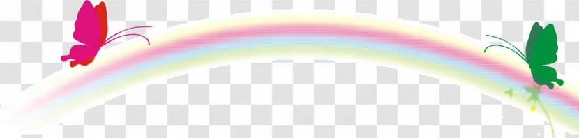 Rainbow Euclidean Vector Logo - Sky - Butterfly Transparent PNG