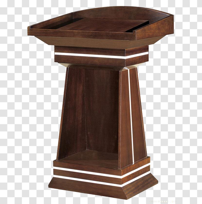 Table Furniture Chair Pulpit Estand - Desk - Speaker On The Back Transparent PNG