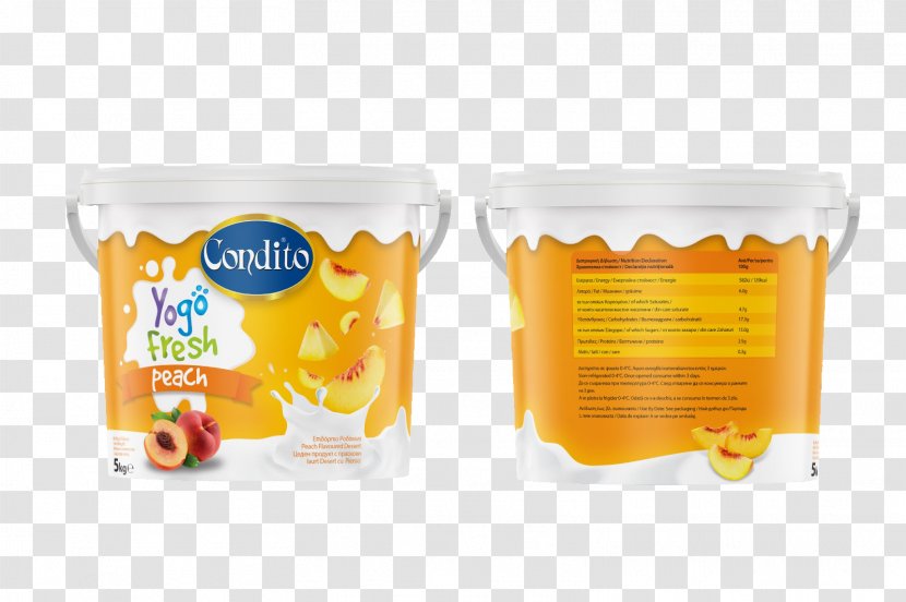 Packaging And Labeling Yogurt Bottle - Inmould Labelling - Orange Transparent PNG