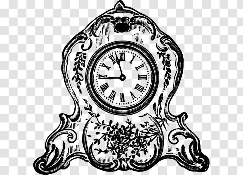 Cuckoo Clock Alarm Clocks Clip Art - Black And White Transparent PNG