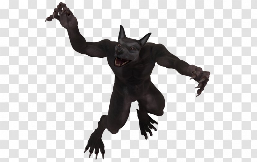 Werewolf Legendary Creature Demon Gorilla - Animal Figure Transparent PNG