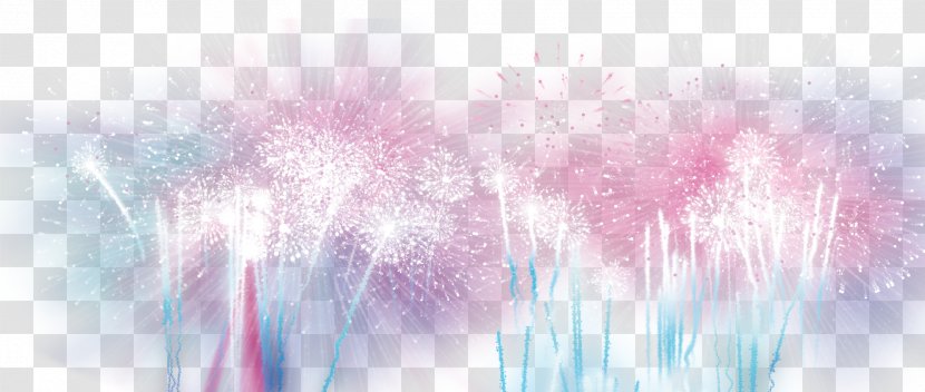 Blue Textile Sky - Purple - Fireworks Transparent PNG