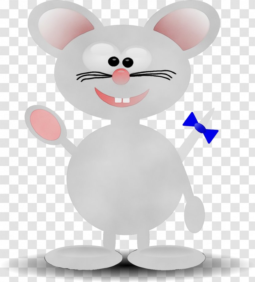Easter Bunny - Watercolor - Mouse Tail Transparent PNG