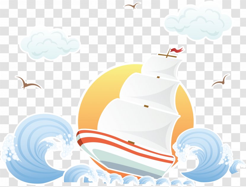 Wind Wave - Vecteur - Boat Transparent PNG