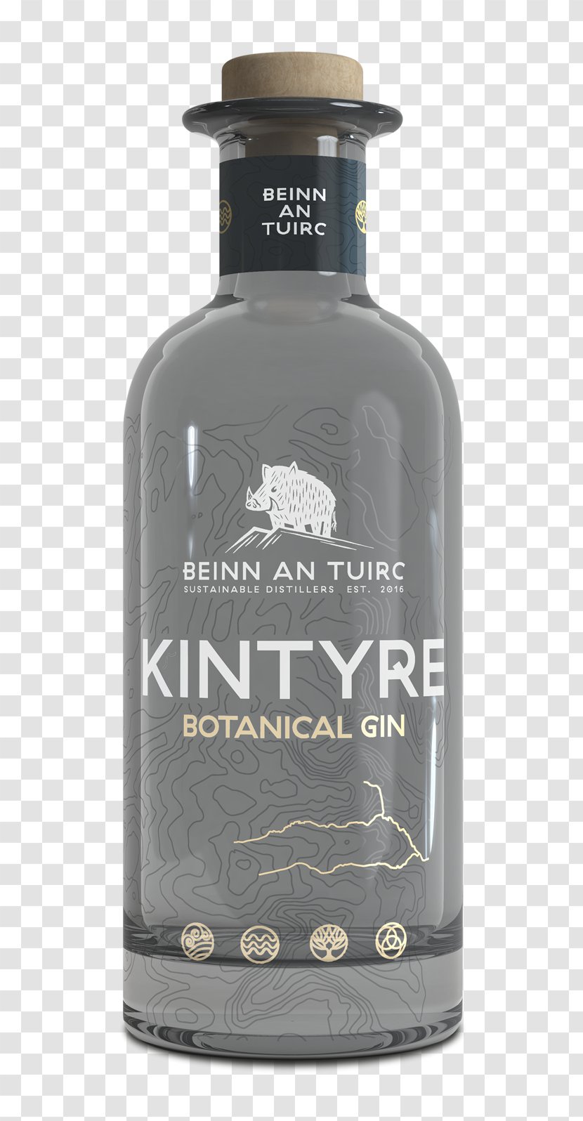 Gin Liquor Whiskey Campbeltown Beinn An Tuirc - Alcoholic Beverage - Coconut Water Transparent PNG