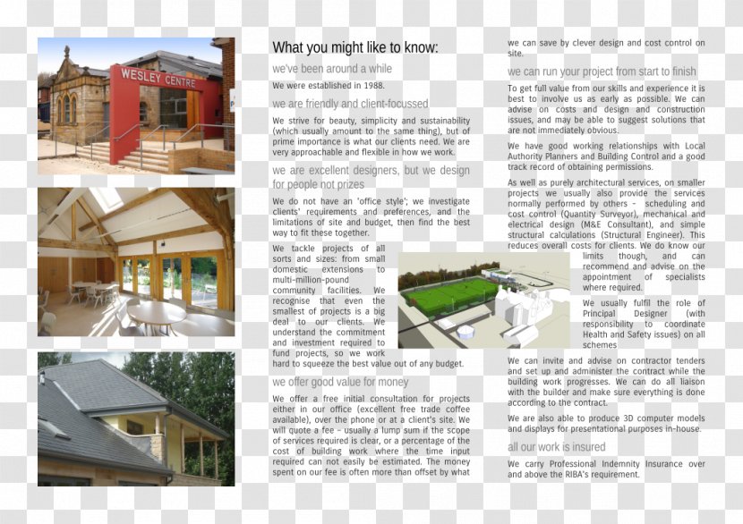 Architecture Roof Property Product Design - Brochure - Multicolor Transparent PNG