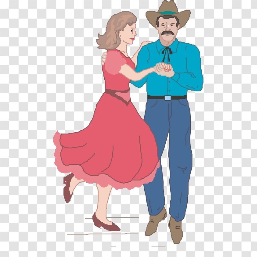 Country-western Dance Country Clip Art - Frame - Dancing Couple Transparent PNG