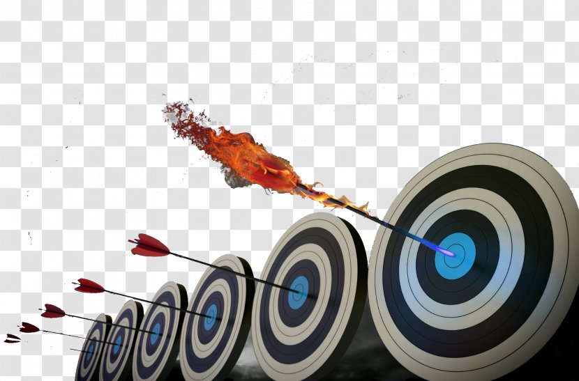 Stock Photography Bullseye Royalty-free - Scissors And A Target With Fire Transparent PNG