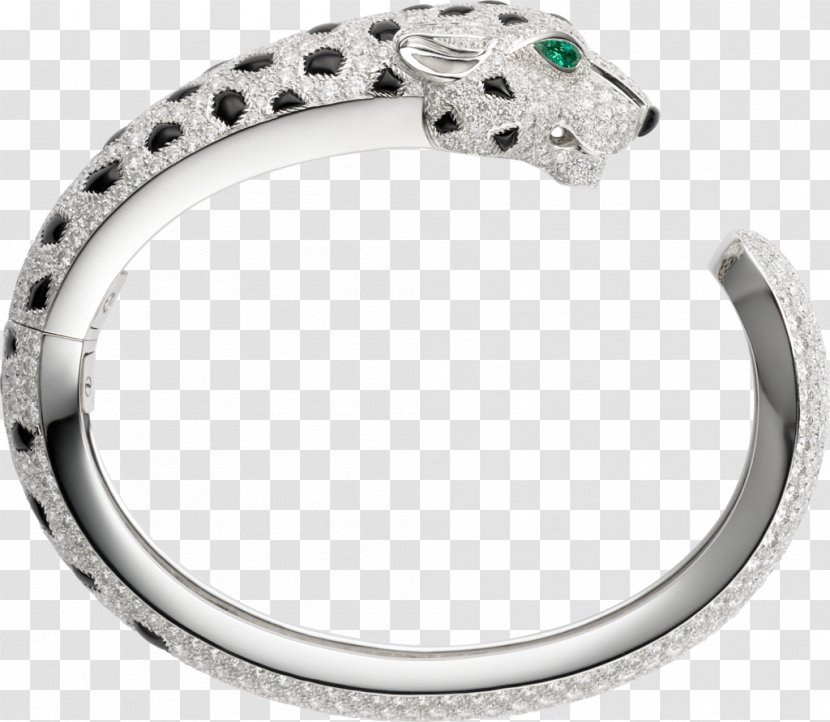 Bangle Bracelet Cartier Emerald Onyx - Rings Transparent PNG