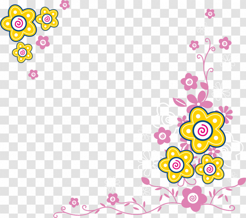 Flower Frame Floral Frame Transparent PNG