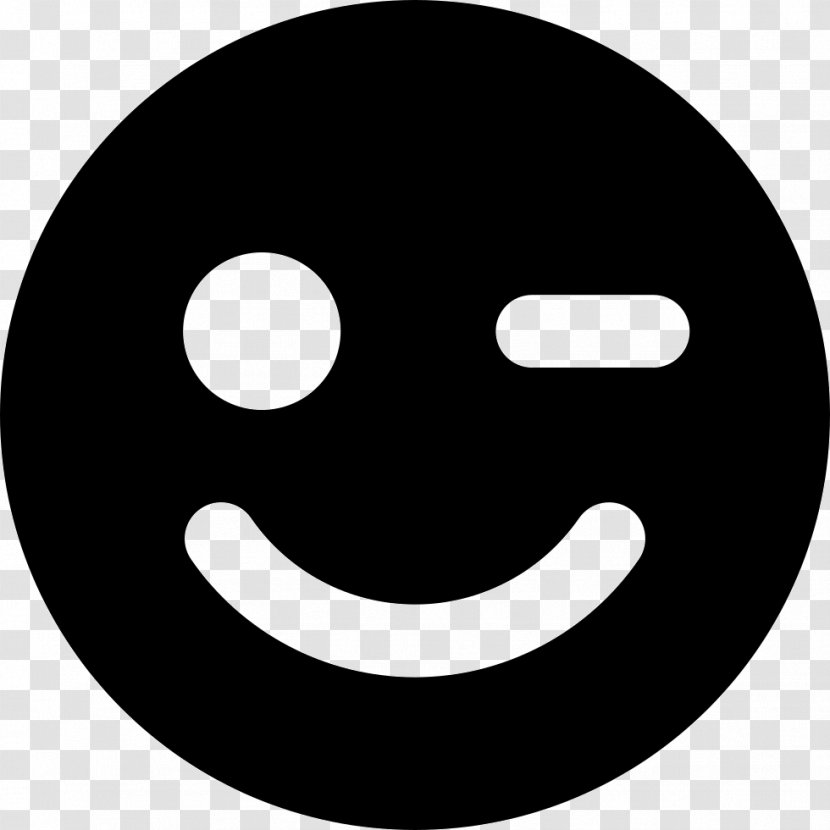 Smiley Wink Face Emoticon Symbol - Head Transparent PNG