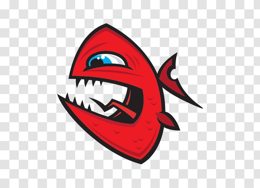 Car Window Decal Fish Sticker - Red - Angry Transparent PNG
