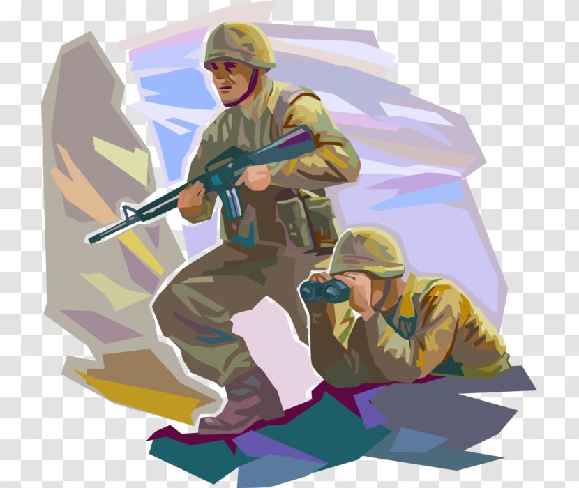 Illustration Human Behavior Cartoon Character - Marine Military Transparent PNG