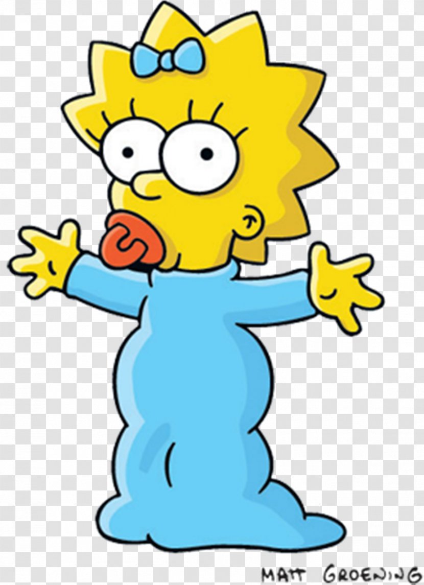 Maggie Simpson Homer Marge Lisa Ned Flanders - Yellow - Bart Transparent PNG