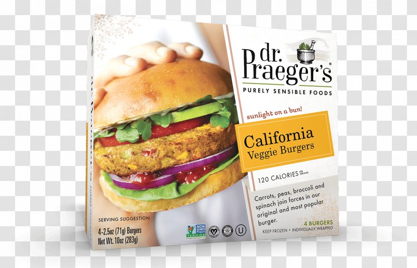 Veggie Burger Hamburger Dr. Praeger's Purely Sensible Foods - Convenience Food - Veg Transparent PNG