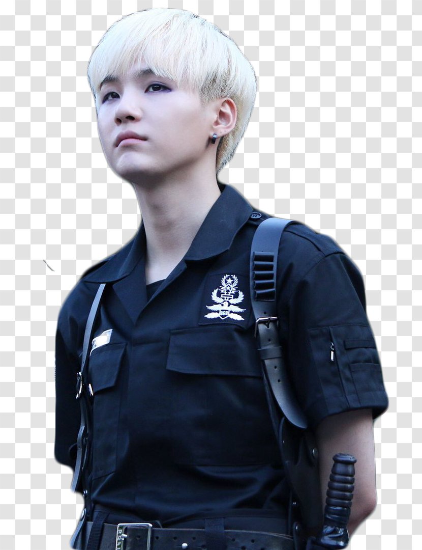 Suga Police Officer BTS K-pop 行方不明 - Security - Human Hair Color Transparent PNG