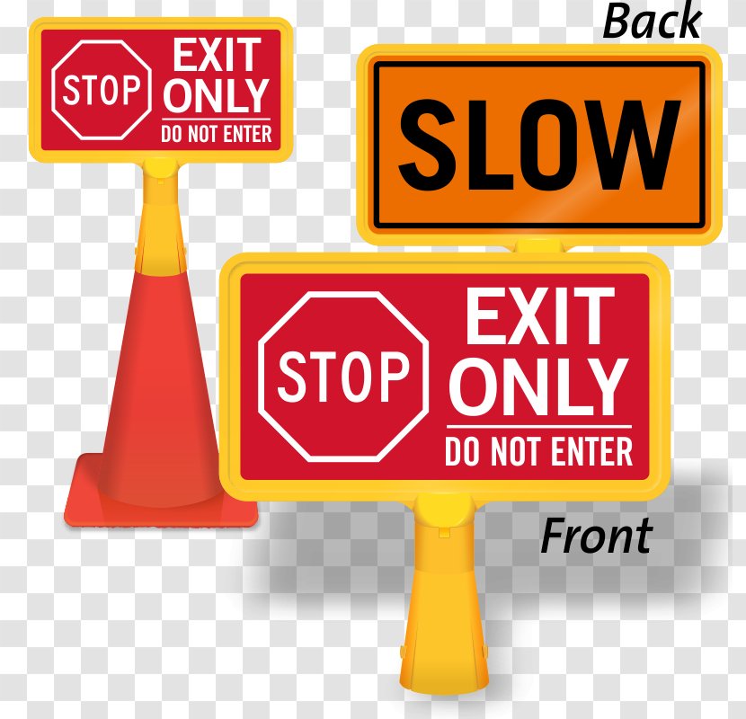 Traffic Sign Logo Signage Brand Stop - Banner - Do Not Exit Transparent PNG