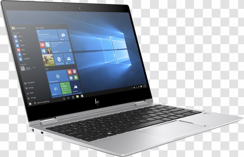 HP EliteBook X360 1030 G2 Laptop Hewlett-Packard MacBook Pro - Solidstate Drive Transparent PNG