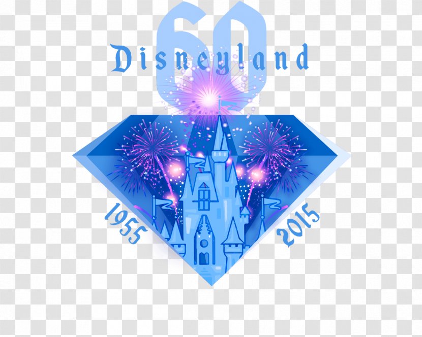 Disneyland Disney California Adventure T-shirt Walt Parks And Resorts Drawing - Blue - 60th Transparent PNG