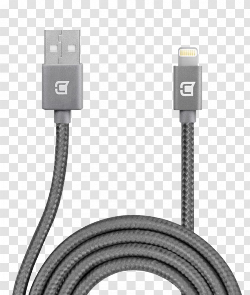 Lightning Belkin Metallic Micro-USB To USB Cable Electrical Apple - Micro Usb Transparent PNG