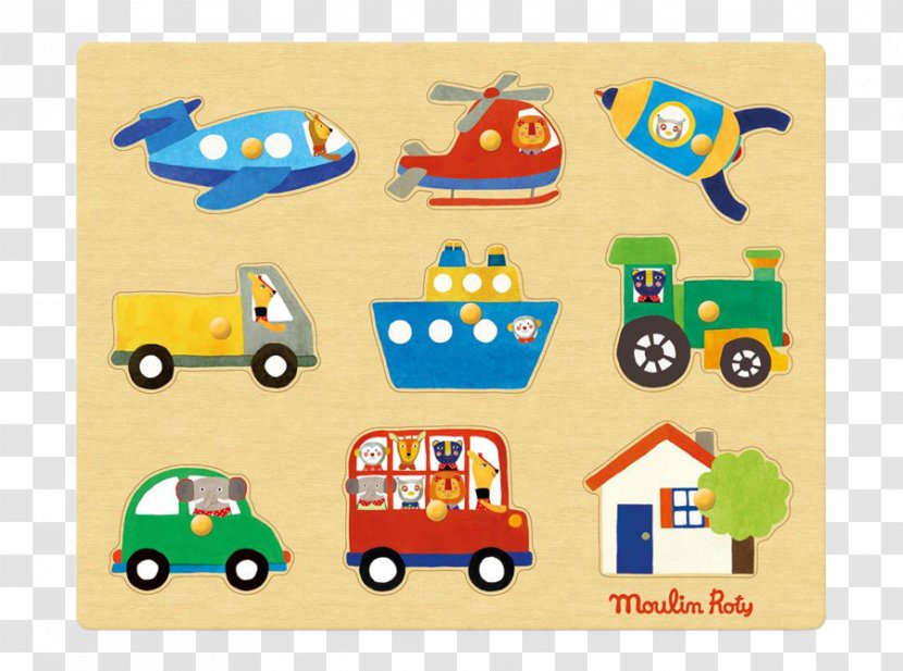 Transport Puzzle Moulin Roty Toy - Motor Vehicle Transparent PNG