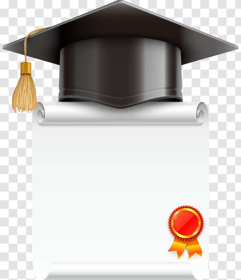 Square Academic Cap Stock Photography Graduation Ceremony Diploma - Hat - Vector Cartoon Dr. And Certificate Transparent PNG
