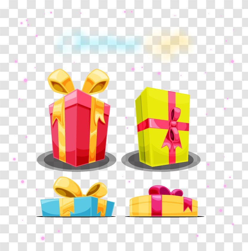 Light Gift Christmas Box Transparent PNG