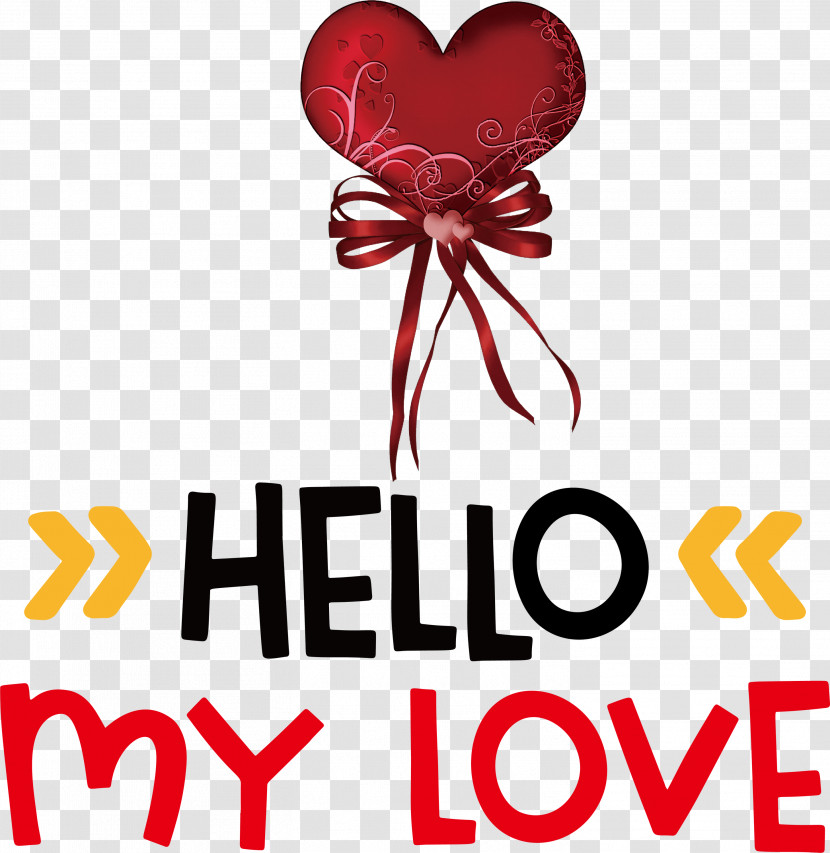 Hello My Love Valentines Day Quote Transparent PNG