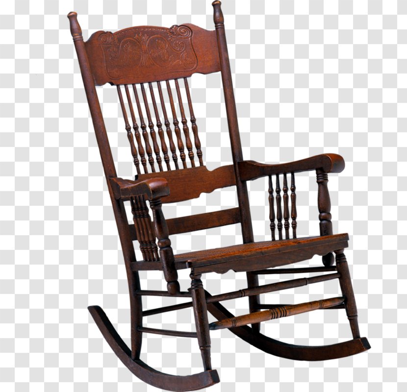 Rocking Chairs Furniture Wing Chair Dining Room - Antique Transparent PNG