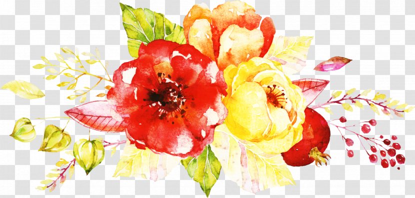 Watercolor Wreath Flower - Picture Frames - Bouquet Paint Transparent PNG