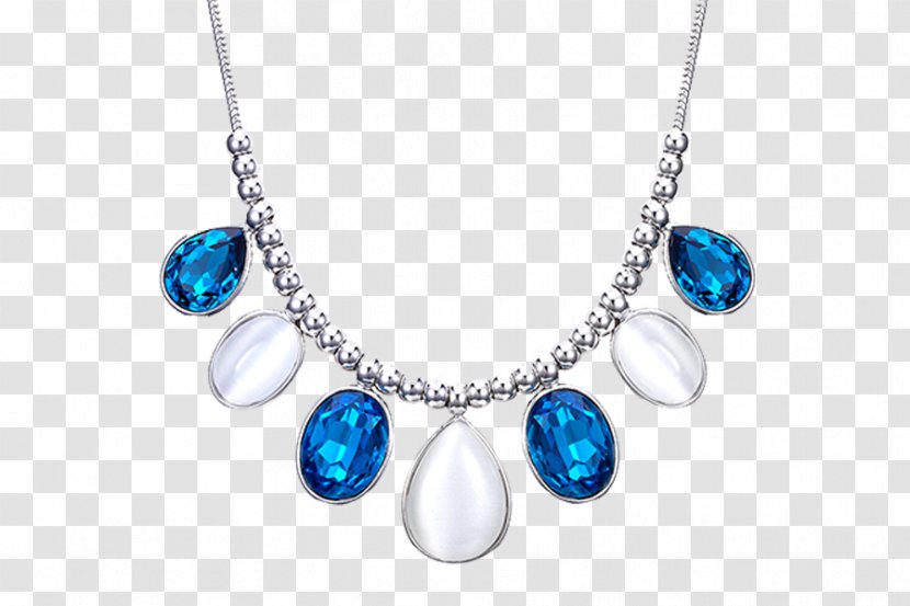 Necklace Sapphire Jewellery Pendant Turquoise - Blue Transparent PNG