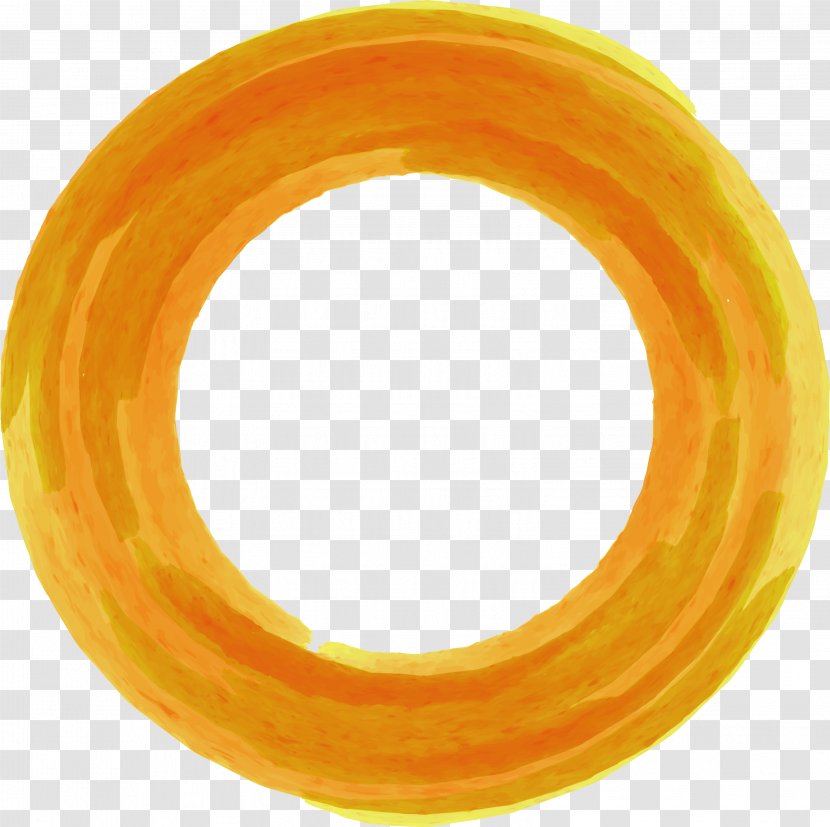 Yellow Circle Watercolor Painting - Body Jewelry - Khaki Colored Circles Transparent PNG