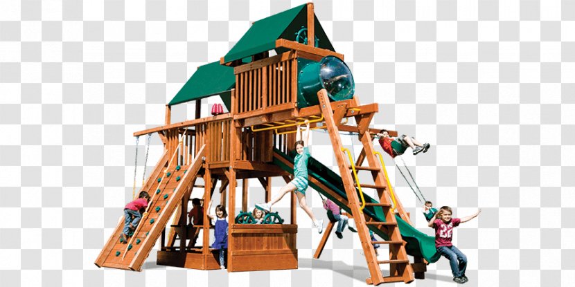 Playground Outdoor Playset Gorilla Playsets Malibu Treasure Trove Swing Set Backyard Discovery Woodridge II - Park - Sets Transparent PNG