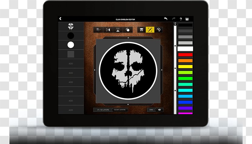 Call Of Duty: Black Ops II Ghosts Modern Warfare 2 Duty 4: - Electronics - Cool Emblems Transparent PNG