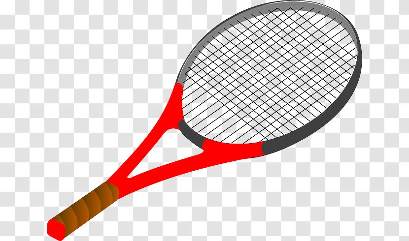 Racket Tennis Rakieta Tenisowa Clip Art - Strings - Badminton Smash Transparent PNG