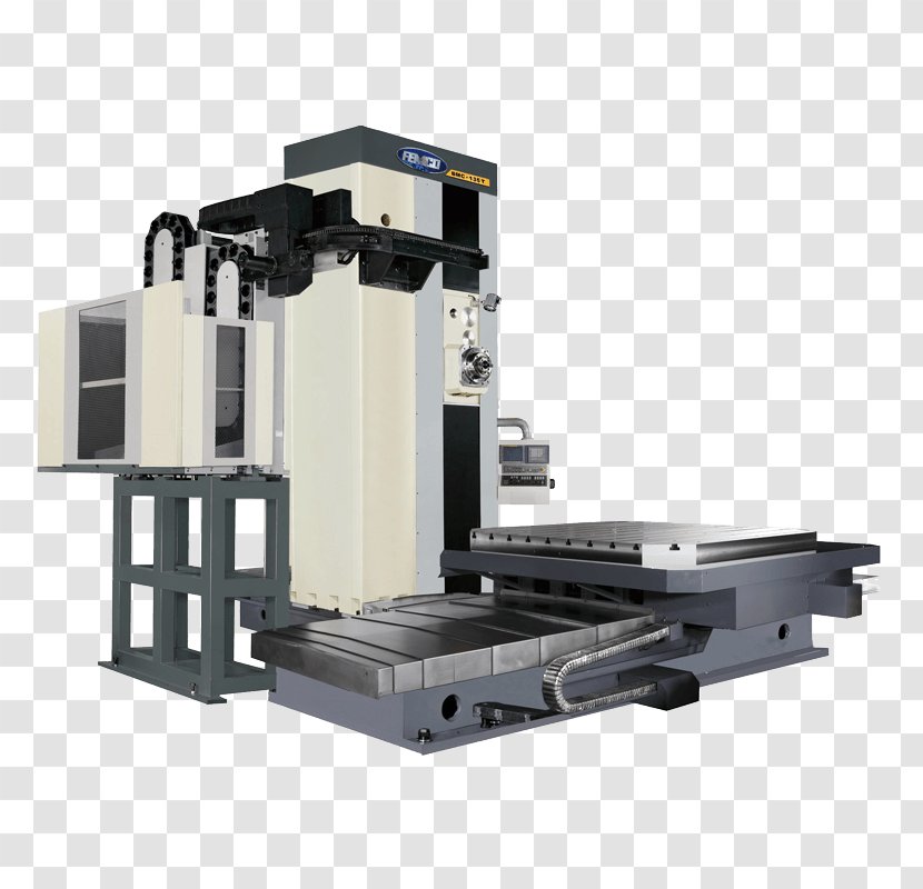 Horizontal Boring Machine Milling Computer Numerical Control Machining - Rotary Table - Business Transparent PNG