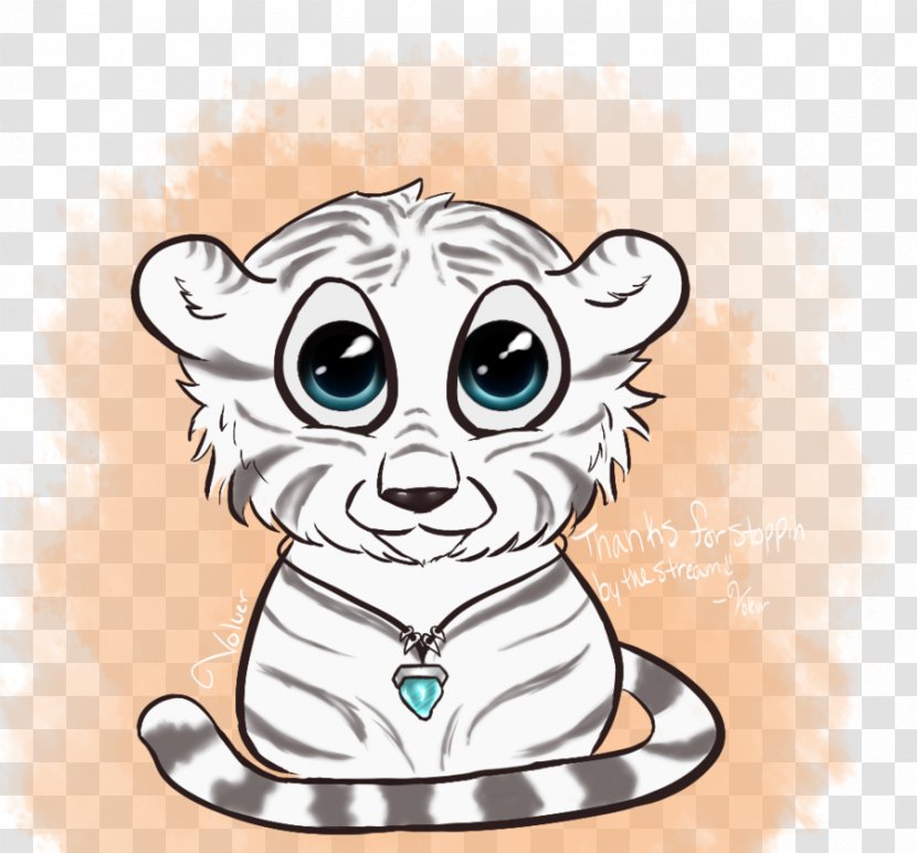 Whiskers Cat White Tiger Art - Tree Transparent PNG