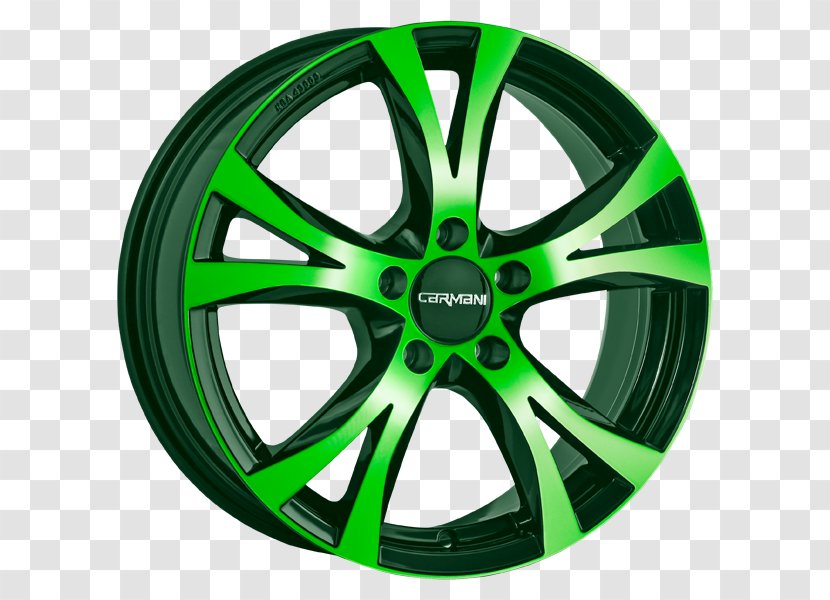 Autofelge ET Bolt Circle Alloy Wheel Gold - Neon Green Transparent PNG