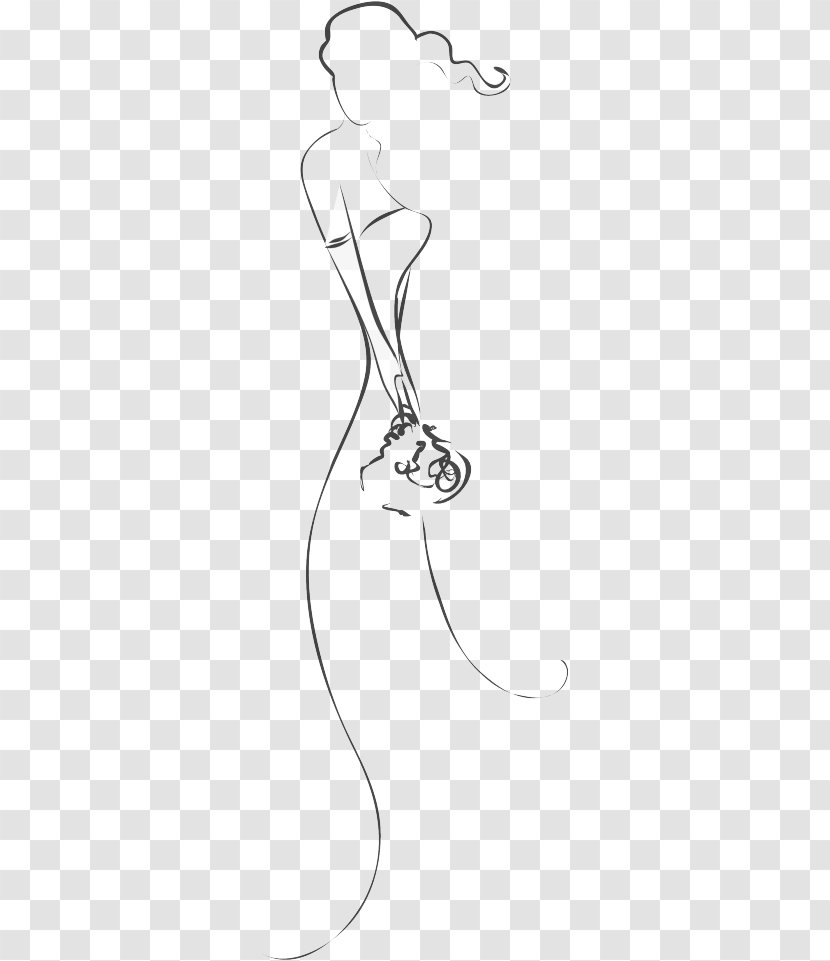 Drawing Line Art Cartoon Clip - Frame - Flower Transparent PNG