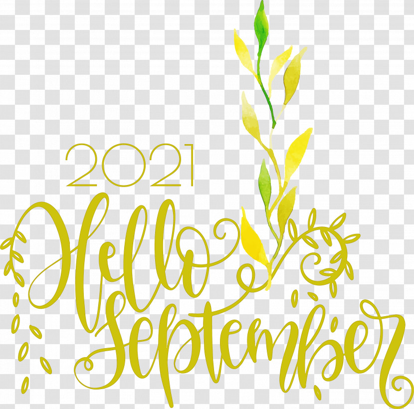 Hello September September Transparent PNG