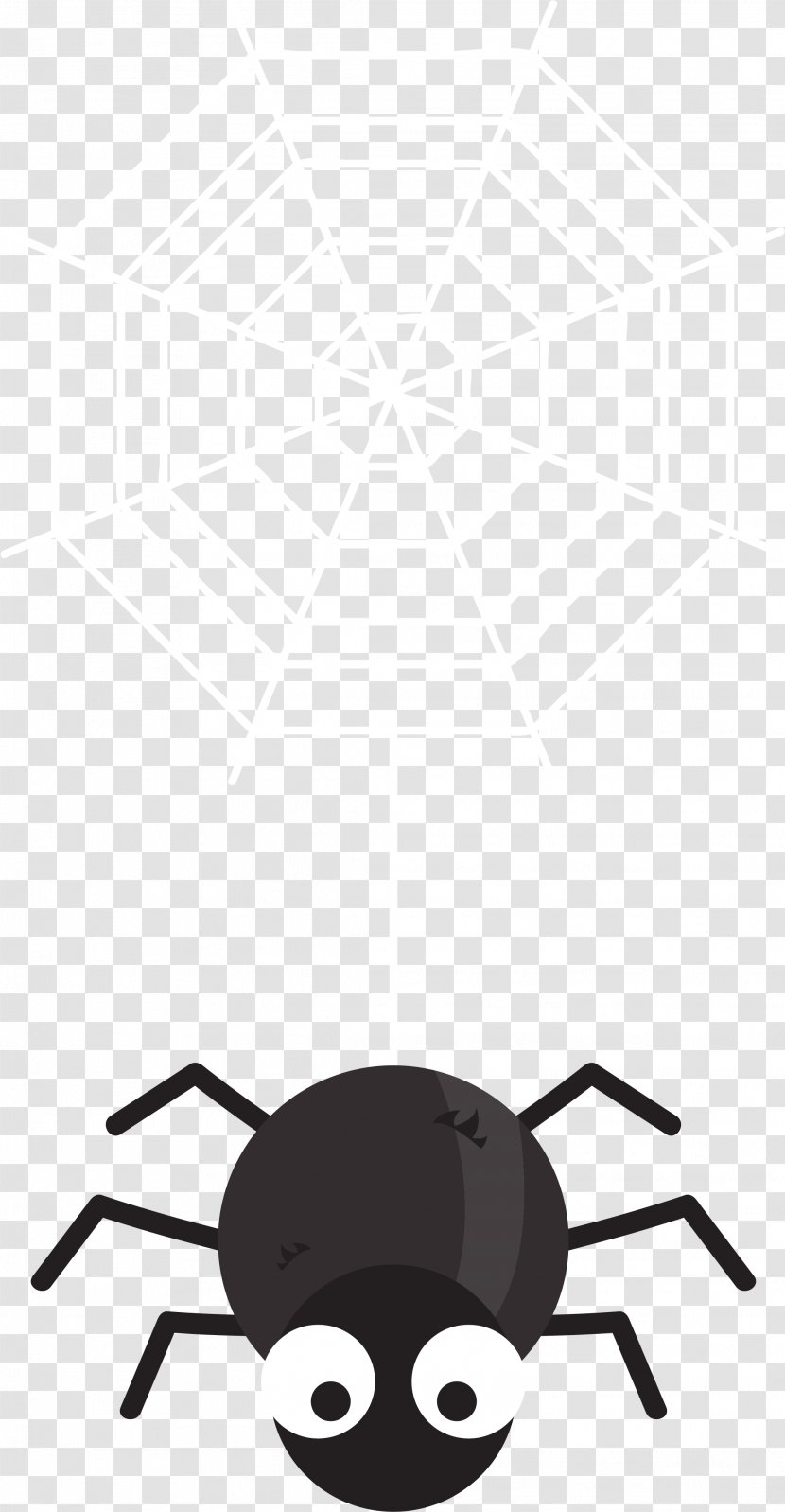 Spider Web Black House - Cartoon Witch Hat Transparent PNG