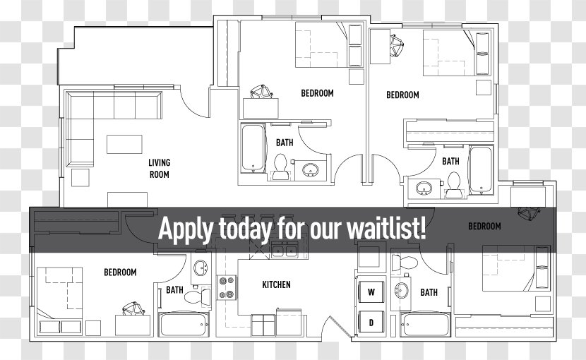 Floor Plan Architecture Design Technical Drawing Product - Furniture Transparent PNG